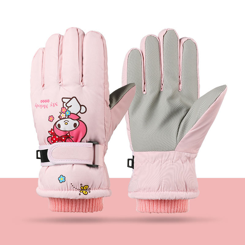 Kids Outdoor Gloves - Melody Kuromi hiver enfants gants polaires