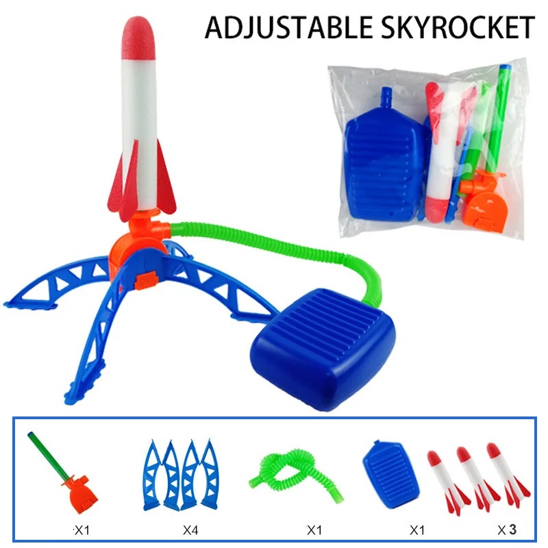 Kids Outdoor Jumping Toys - Lanceur de fusée à air à