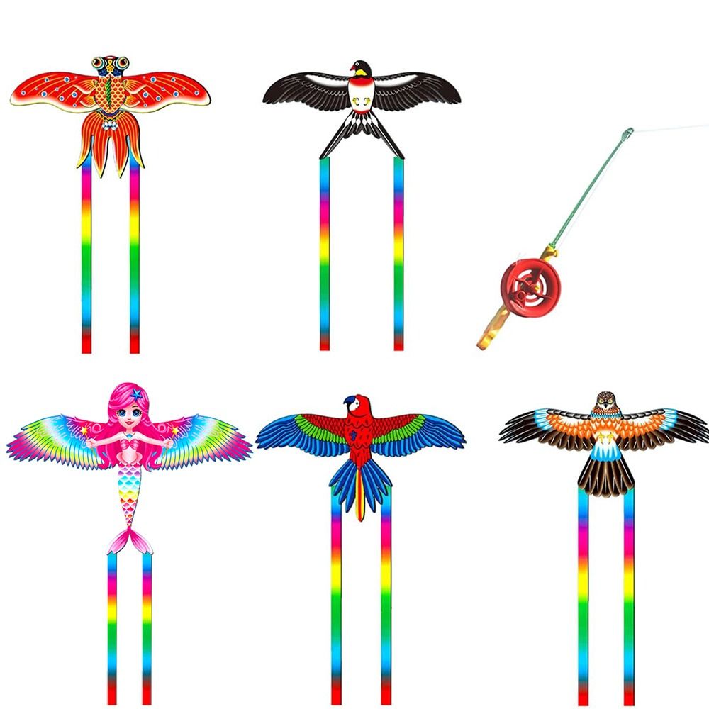 Kite Easy Fly Kids - Cerfs-Volants ociamiques à Longue Queue pour