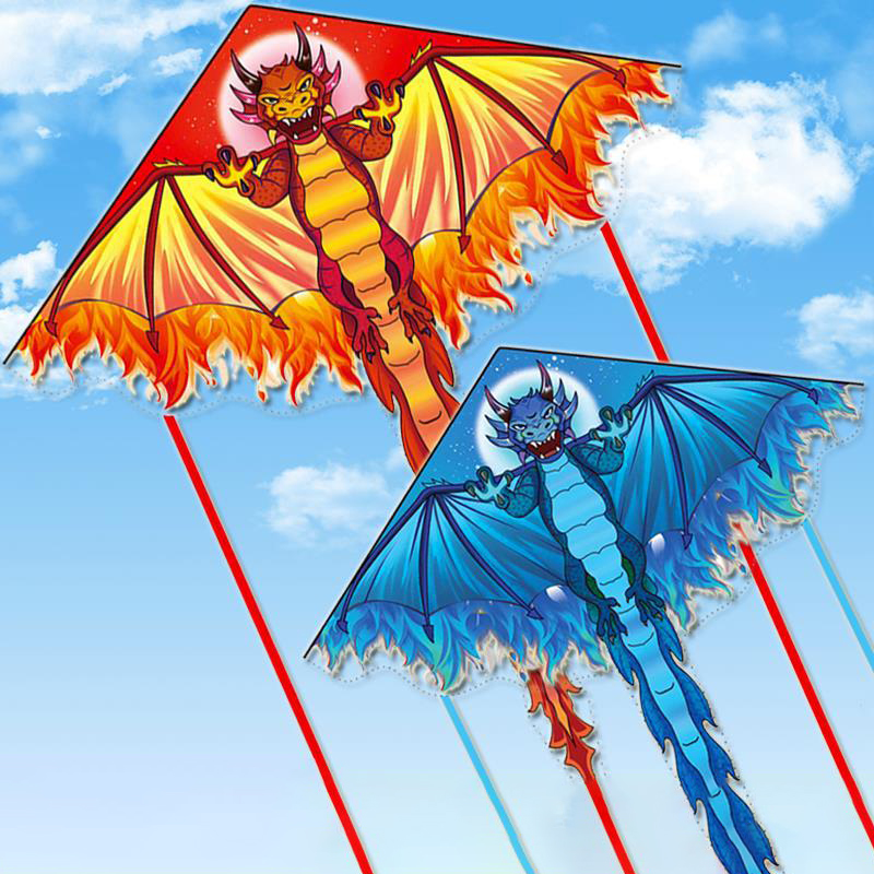 Kite Easy Fly Kids - Grand cerf-volant Dragon pour enfants et