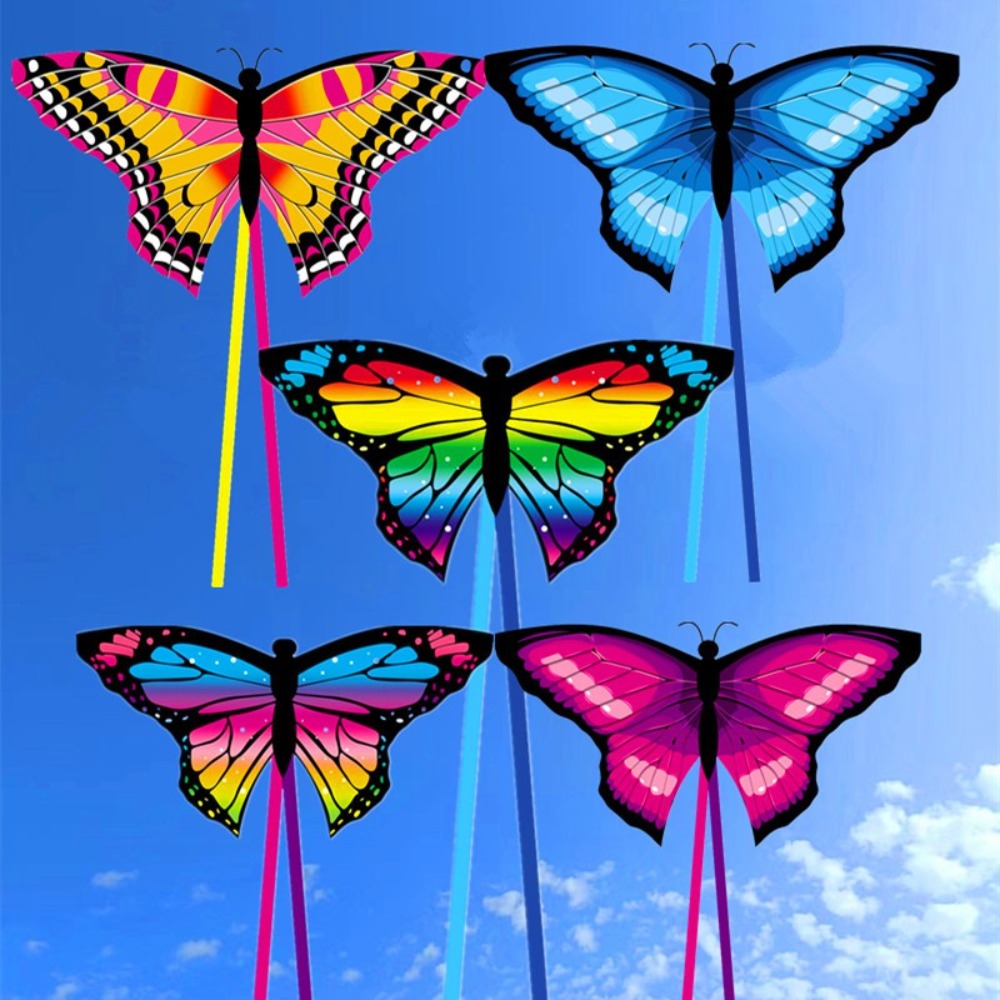 Kite Easy Fly Kids - Cerf-volant papillon coloré facile à voler,