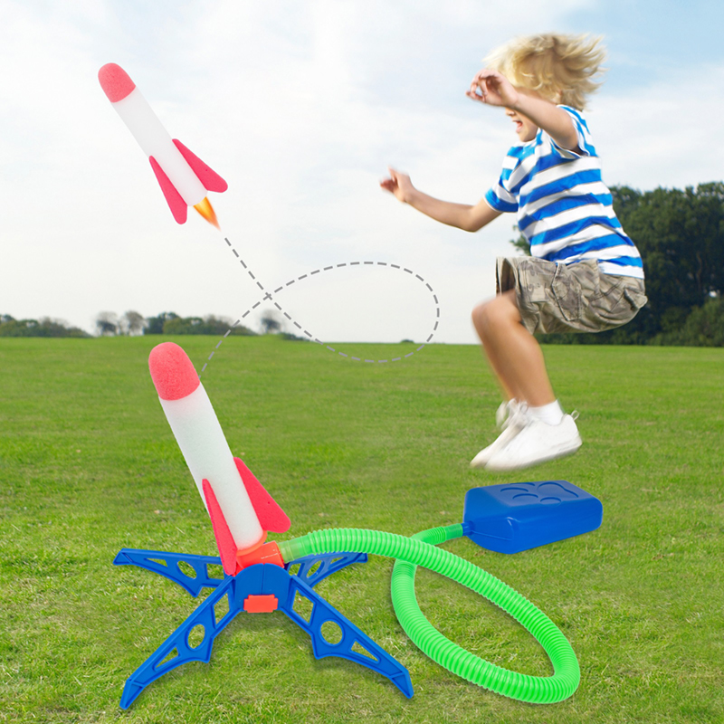 Kids Outdoor Jumping Toys - Pompe à air à pédale pour