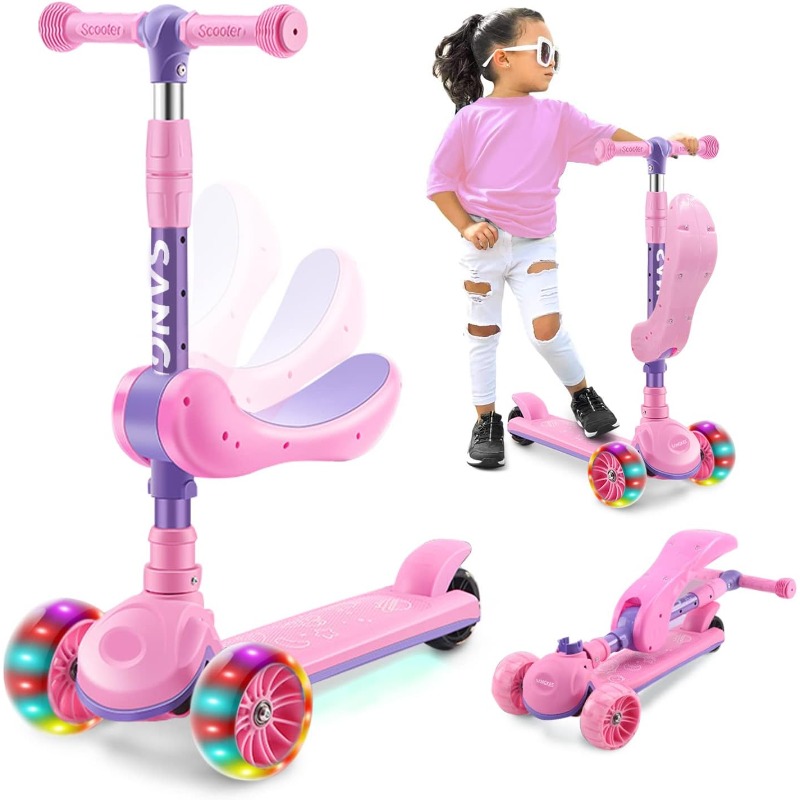 Kids Outdoor Lights - Trottinette 2 en 1 pour enfants