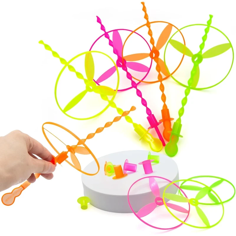 Kids Outdoor Easter Toys - 40 disques volants hélicoptères tourbillonnants en