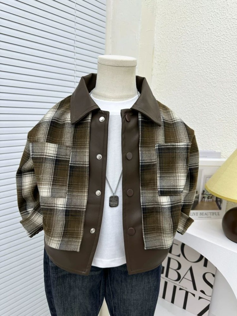 Kids Outdoor Jacket - Veste à carreaux pour enfants garçons