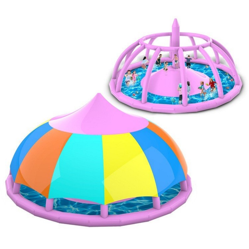 Kids Outdoor Play Tent - Piscine gonflable améliorée avec parasol pour