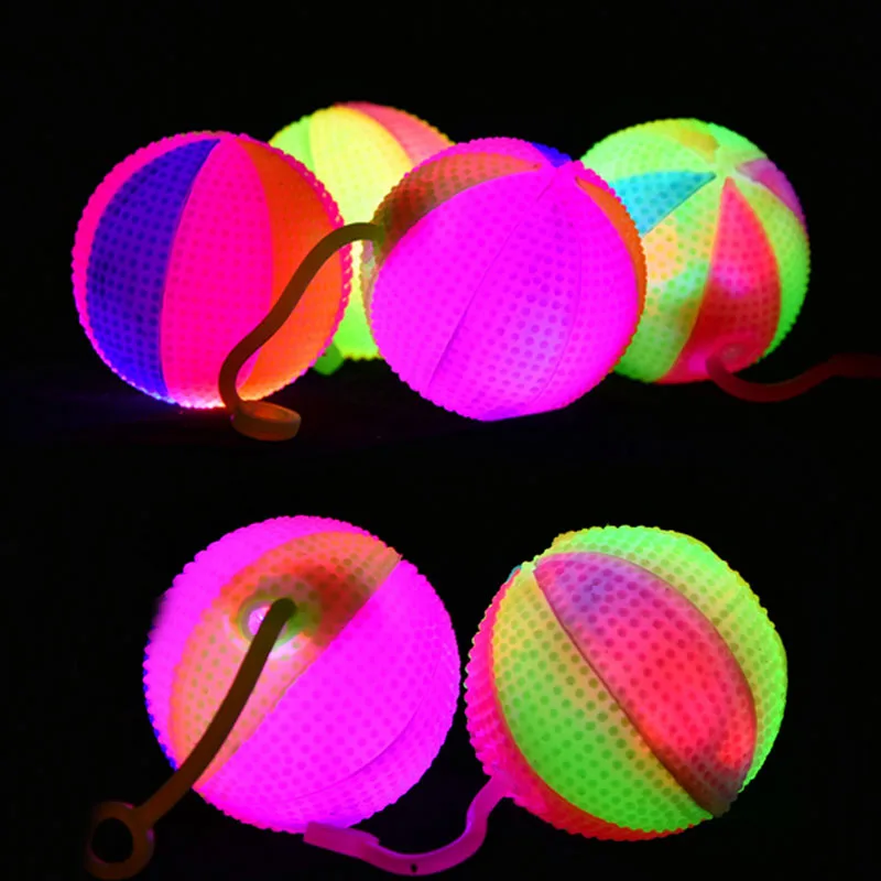 Kids Outdoor Easter Toys - 12 pièces lumière clignotante sonnerie rebond
