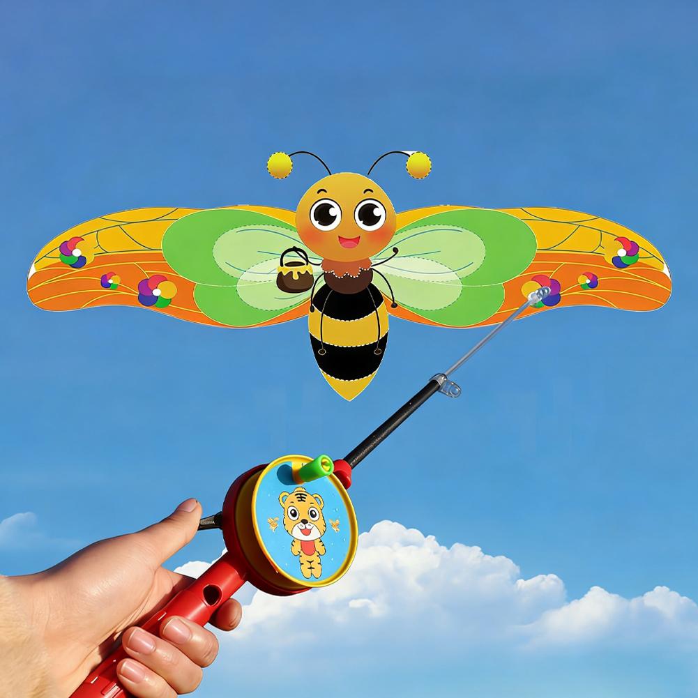 Kite Easy Fly Kids - Mini cerf-volant canne à pêche pour