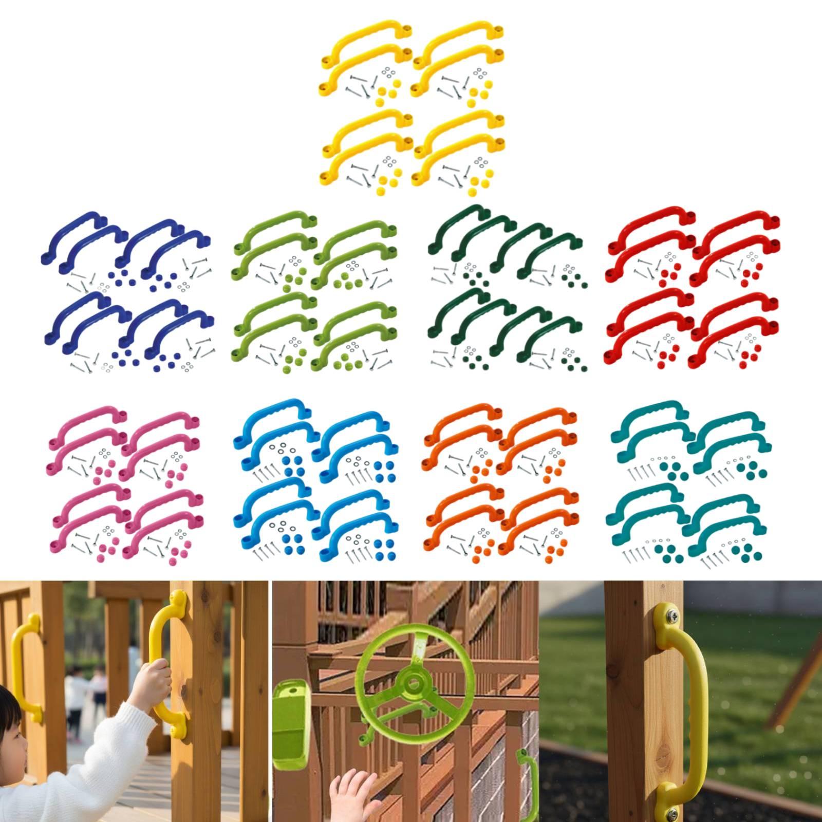 Kids Outdoor Climbing Frame - 8 poignées pour structure d'escalade, installation
