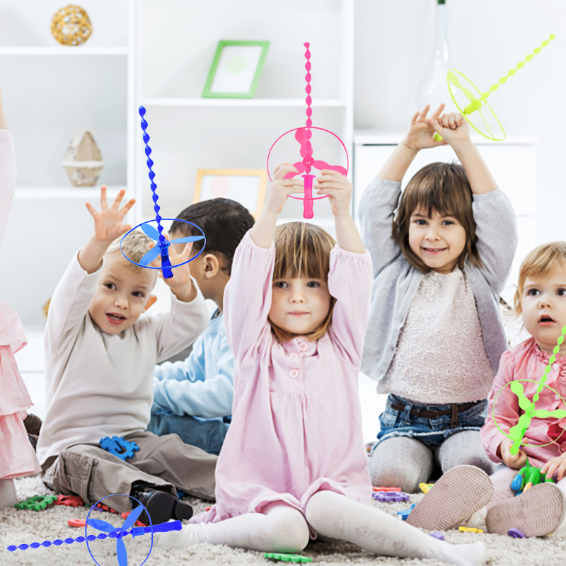 Kids Outdoor Easter Toys - Libellule en bambou coloré, jeux de