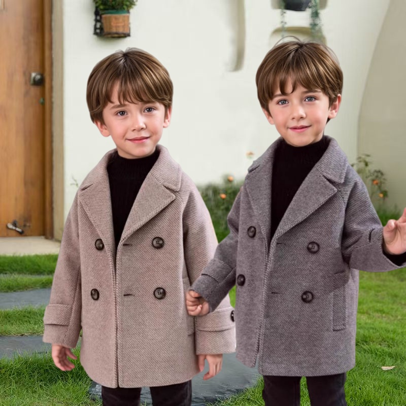 Kids Outdoor Jacket - Corée garçons épais chaud hiver laine