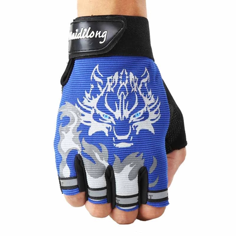 Kids Outdoor Gloves - Gants demi-doigt unisexe pour enfants, antidérapants,