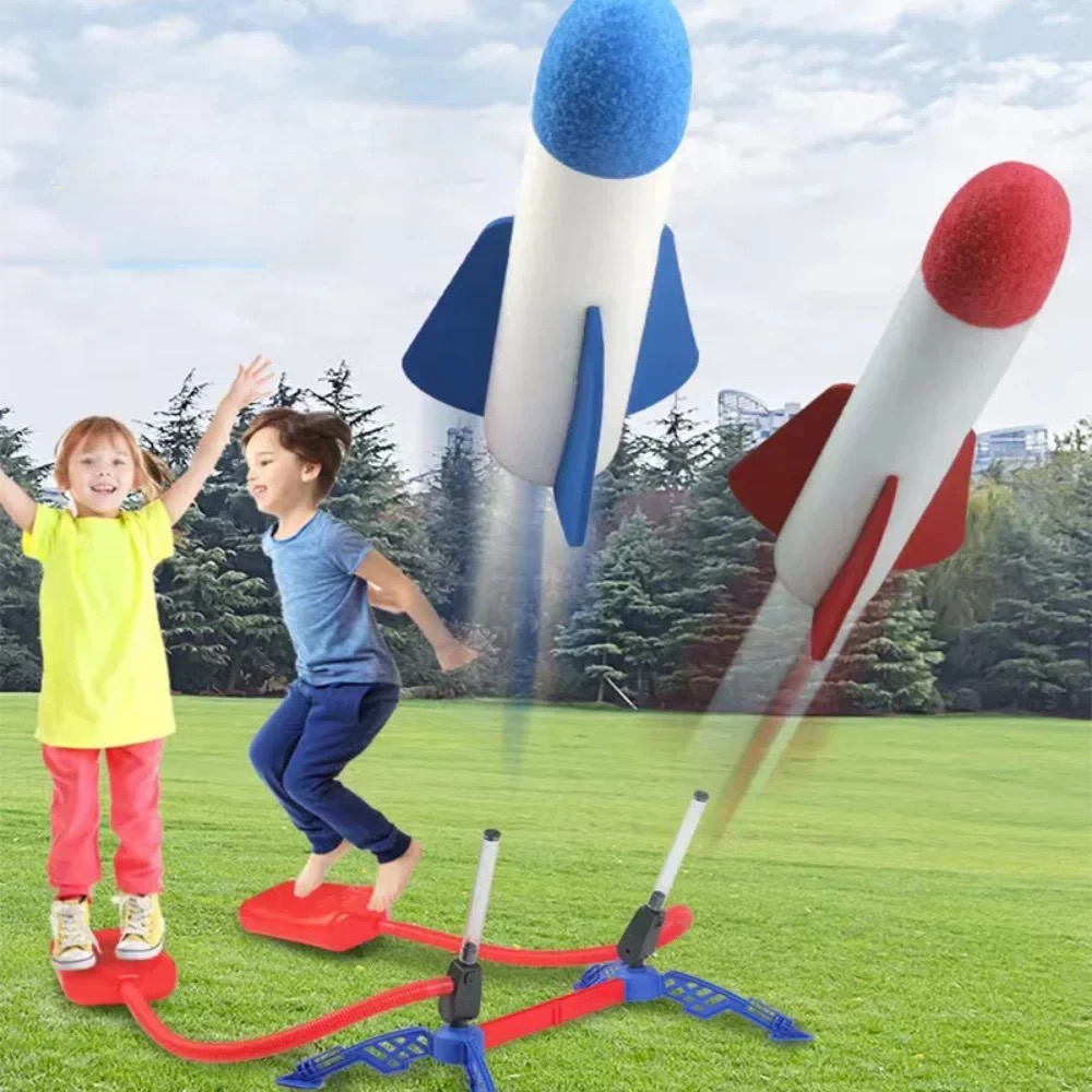 Kids Outdoor Jumping Toys - Lanceur de fusées à air comprimé