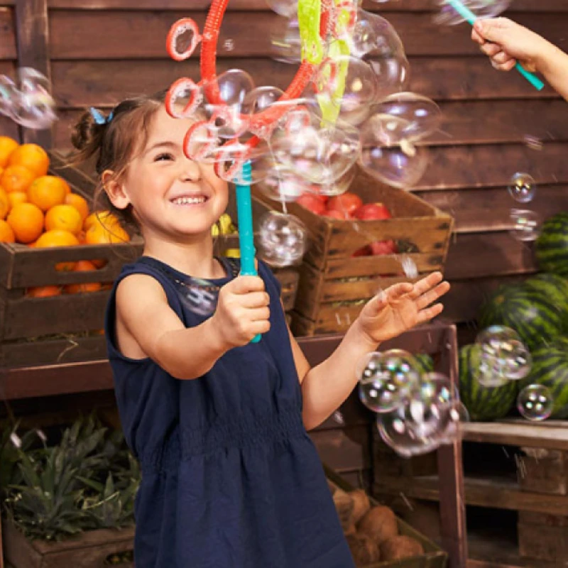 Kids Outdoor Easter Toys - Anneau à bulles d'extérieur pour enfants,