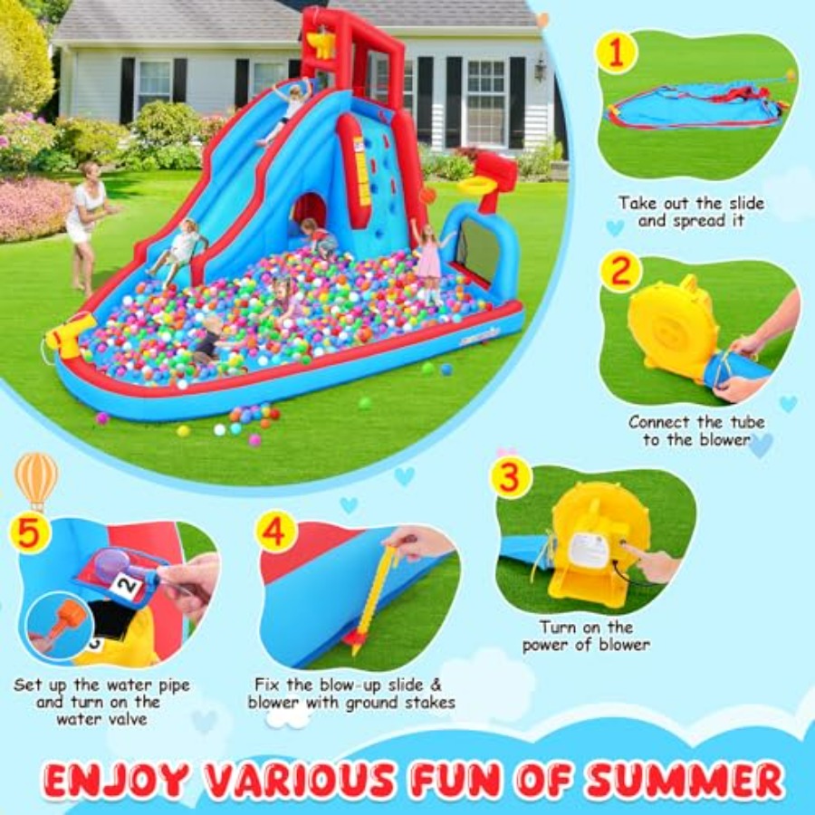 Parc aquatique gonflable pour  - Kids Outdoor Water Slide avis et prix