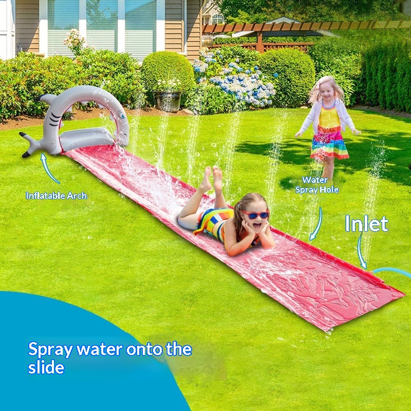 Toboggan aquatique gonflable e - Kids Outdoor Water Slide avis et prix