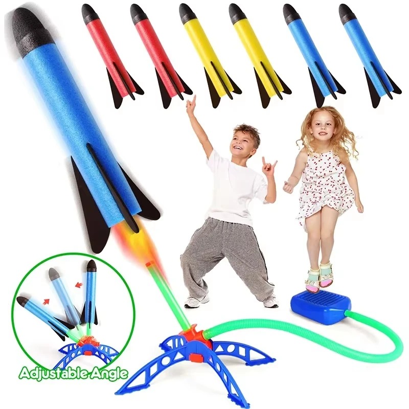 Lanceur de fusée à air à pédal - Kids Outdoor Jumping Toys avis et prix