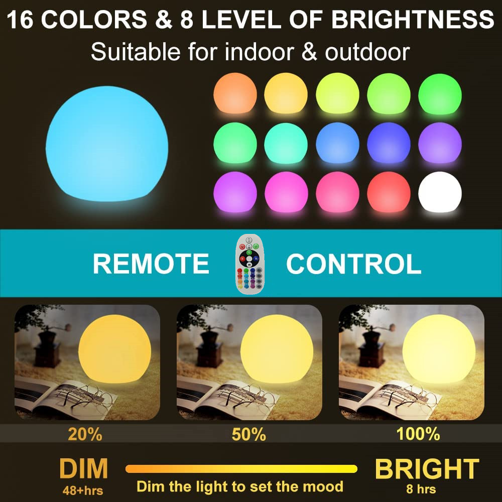 Boule lumineuse LED Rechargeab - Kids Outdoor Lights avis et prix