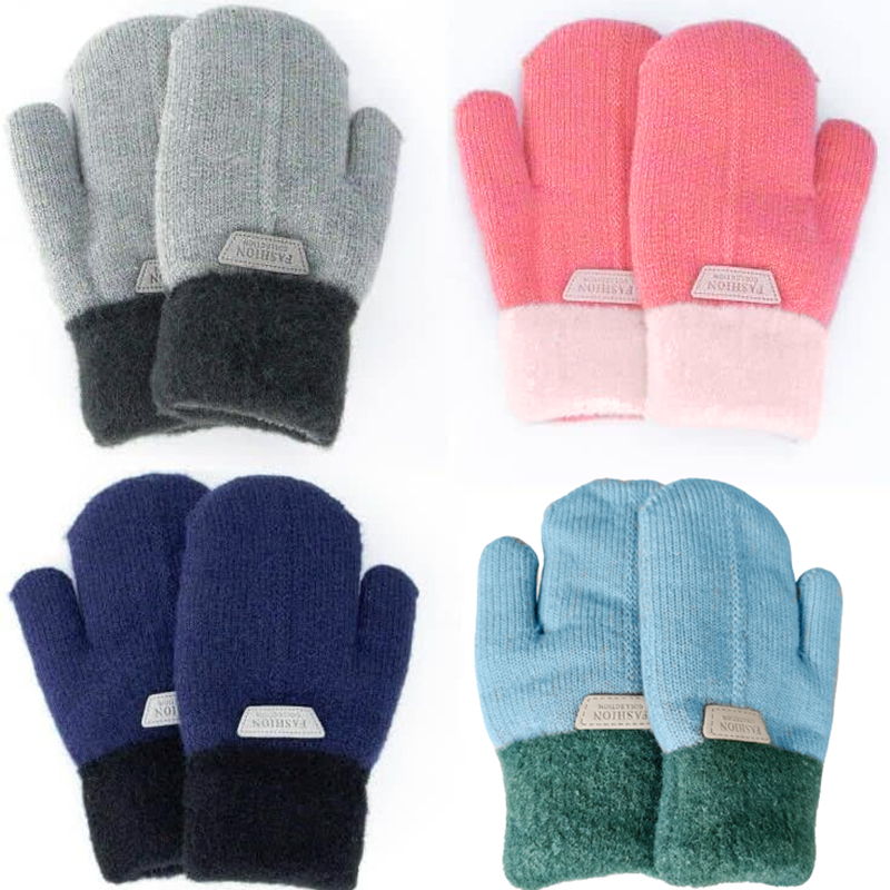 Mitaines tricotées chaudes dou - Kids Outdoor Gloves avis et prix