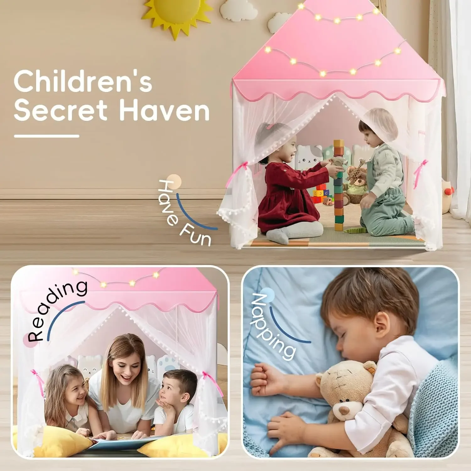 Tente de jeu pour enfants, châ - Kids Outdoor House Accessories avis et prix