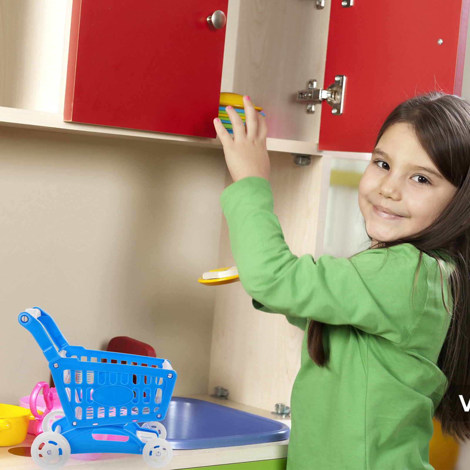 Mini panier de courses de supe - Kids Indoor Outdoor Cart avis et prix