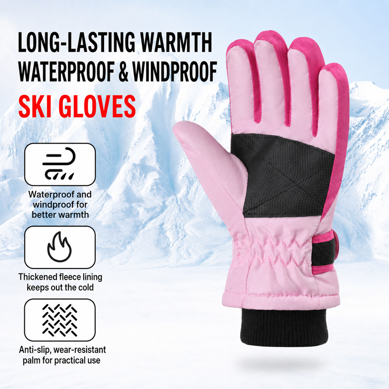 Gants de ski d'hiver pour enfa - Kids Outdoor Gloves avis et prix