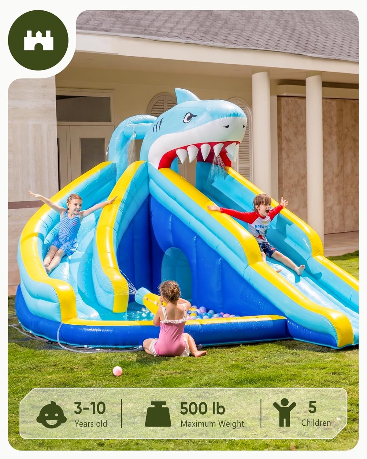 Toboggan aquatique gonflable p - Kids Outdoor Water Slide avis et prix