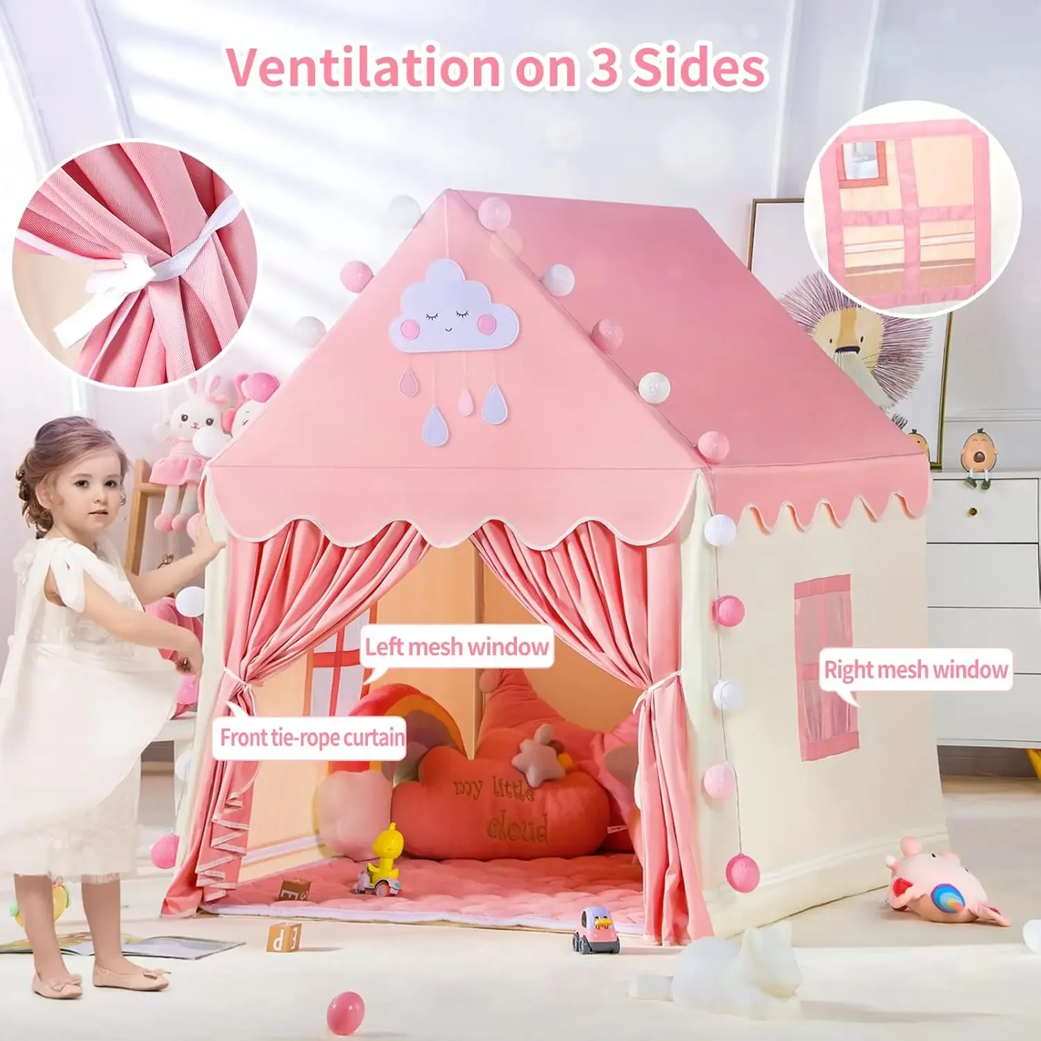 Tente de jeu pour enfants, châ - Kids Outdoor House Accessories avis et prix