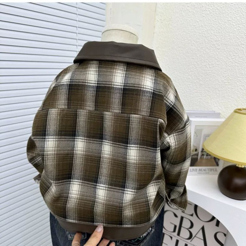 Veste à carreaux pour enfants  - Kids Outdoor Jacket avis et prix