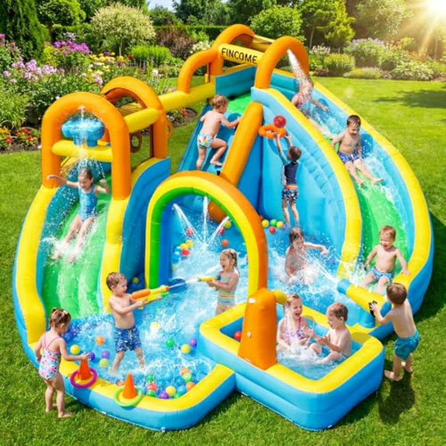 Toboggan aquatique gonflable d - Kids Outdoor Water Slide avis et prix