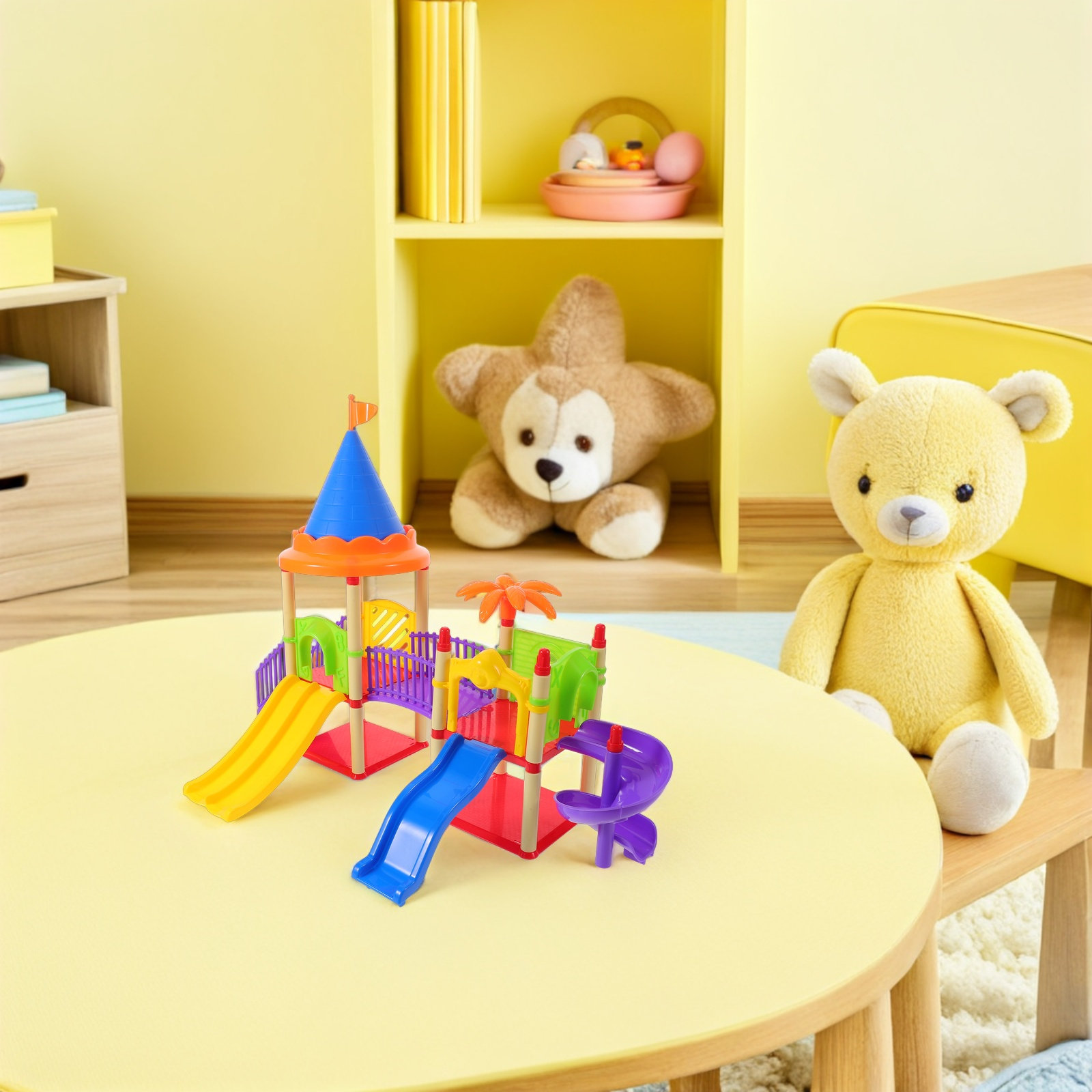 Mini toboggan et maisonnette d - Kids Outdoor House Accessories avis et prix