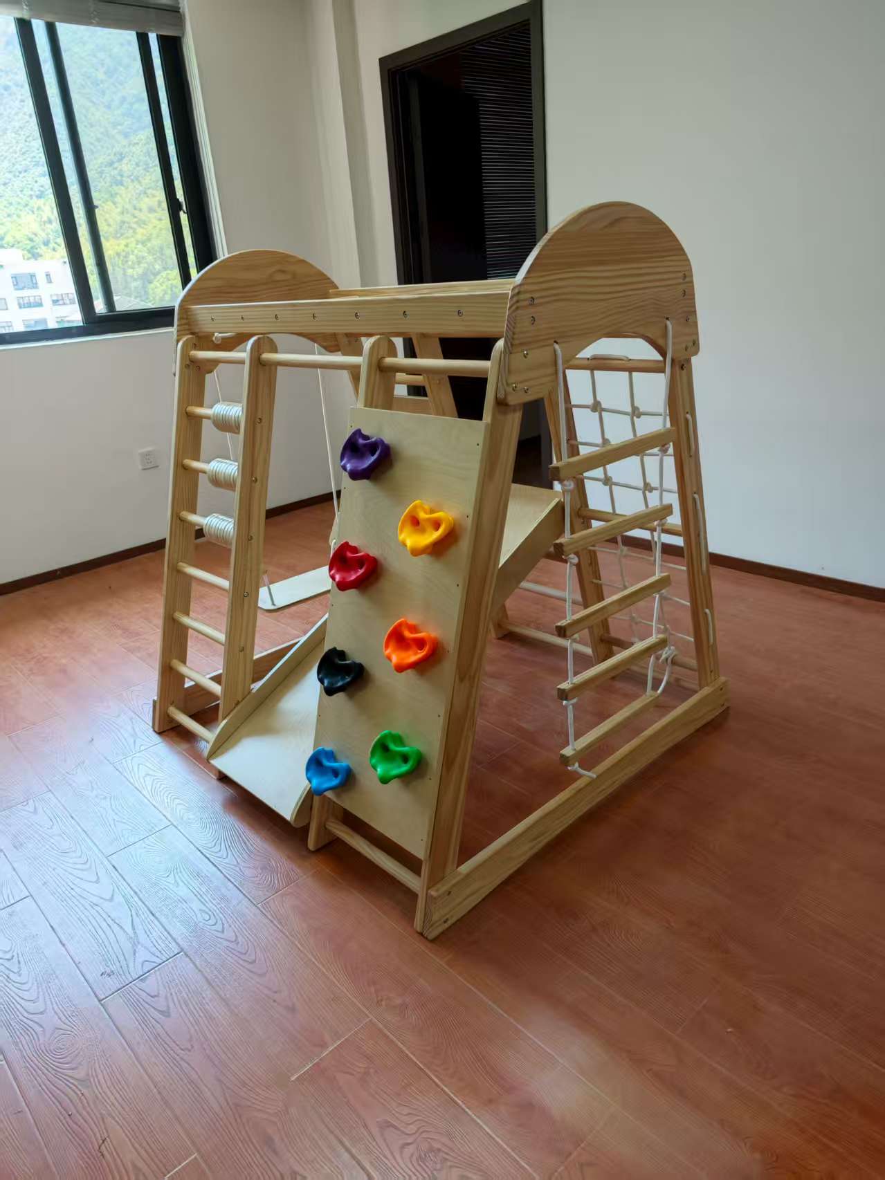 Structure d'escalade en bois p - Kids Outdoor Climbing Frame avis et prix
