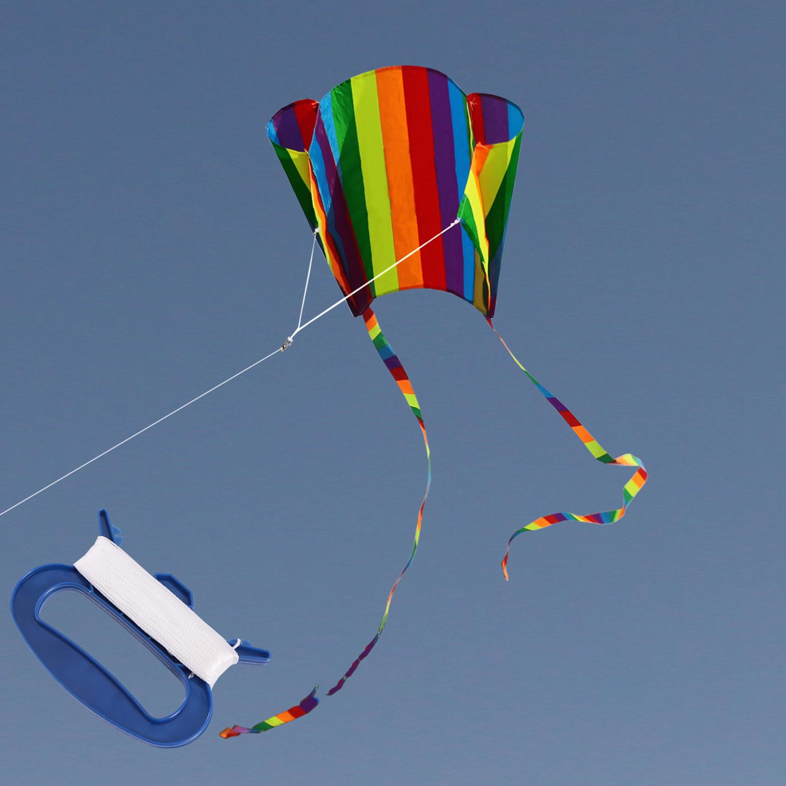 Grand cerf-volant arc-en-ciel  - Kite Easy Fly Kids avis et prix