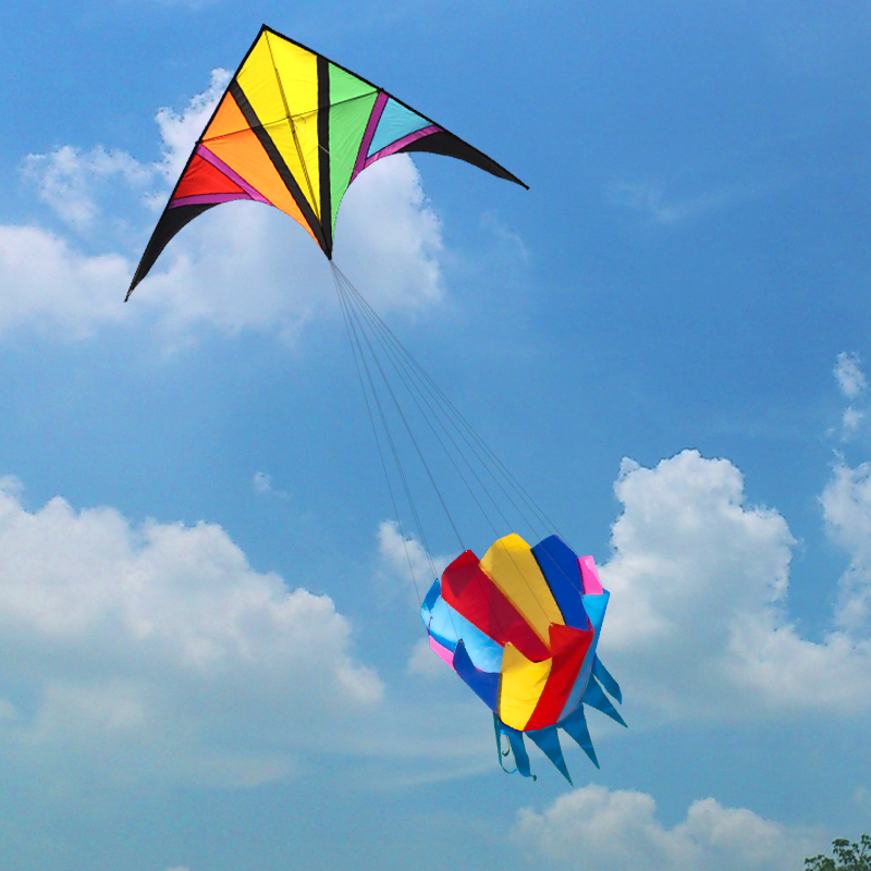 Grand cerf-volant arc-en-ciel  - Kite Easy Fly Kids avis et prix