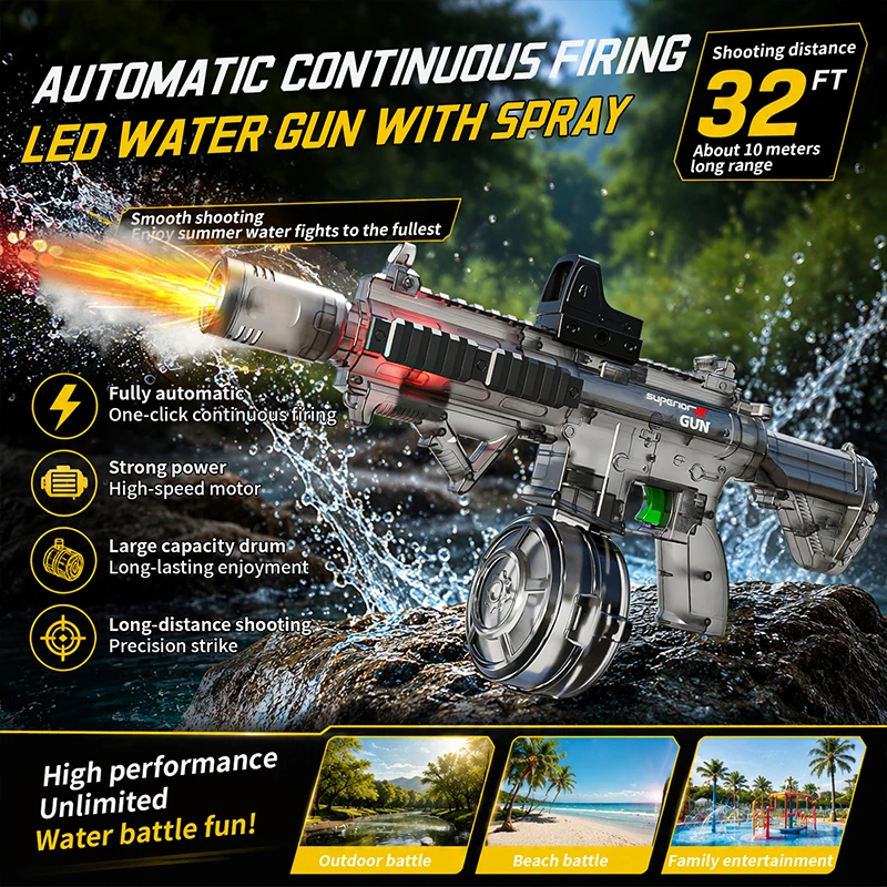 Pistolet à eau automatique pou - Kids Outdoor Lights avis et prix