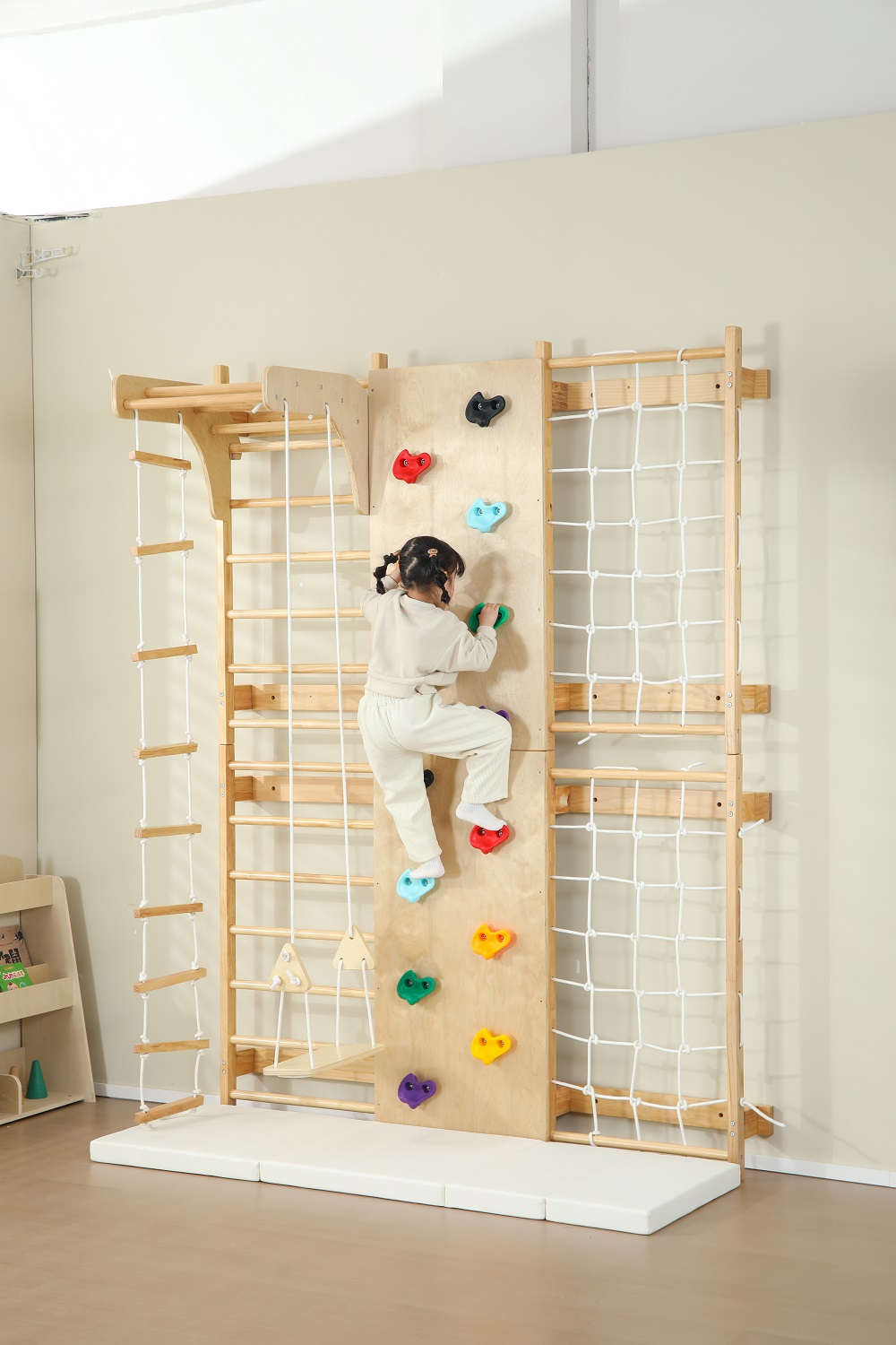 Échelle suédoise murale en boi - Kids Outdoor Climbing Frame avis et prix